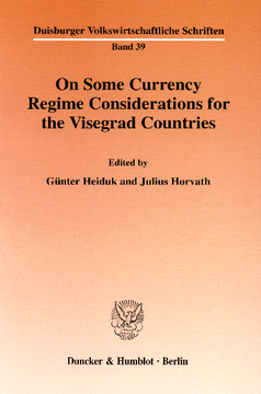 On Some Currency Regime Considerations for the Visegrad Countries
