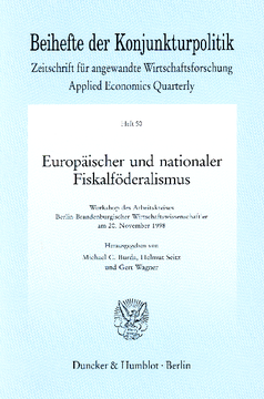 Europäischer und nationaler Fiskalföderalismus