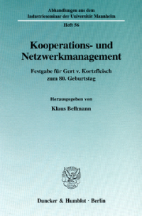 Kooperations- und Netzwerkmanagement