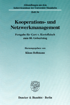 Kooperations- und Netzwerkmanagement