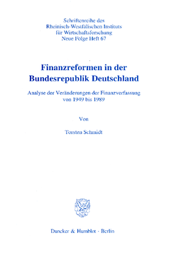 Finanzreformen in der Bundesrepublik Deutschland