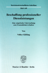 Beschaffung professioneller Dienstleistungen