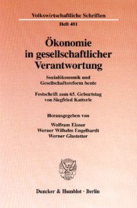 Ökonomie in gesellschaftlicher Verantwortung