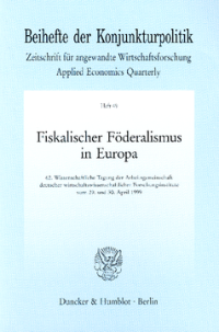 Fiskalischer Föderalismus in Europa
