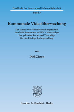 Kommunale Videoüberwachung Kommunale Videoüberwachung