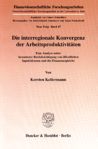 Die interregionale Konvergenz der Arbeitsproduktivitäten
