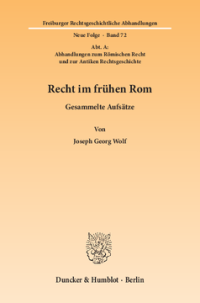 Recht im frühen Rom
