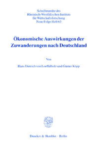 Ökonomische Auswirkungen der Zuwanderungen nach Deutschland