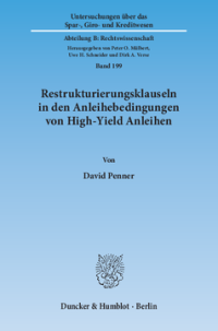 Restrukturierungsklauseln in den Anleihebedingungen von High-Yield Anleihen
