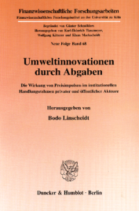 Umweltinnovationen durch Abgaben