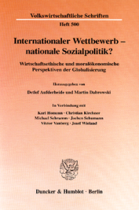 Internationaler Wettbewerb - nationale Sozialpolitik?
