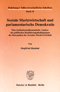 Soziale Marktwirtschaft und parlamentarische Demokratie