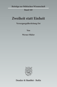 Zweiheit statt Einheit