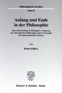 Anfang und Ende in der Philosophie