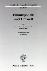 Finanzpolitik und Umwelt