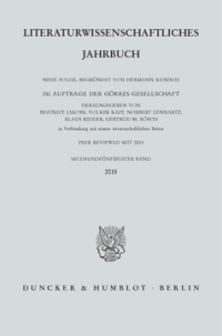Literaturwissenschaftliches Jahrbuch