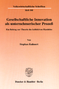 Gesellschaftliche Innovation als unternehmerischer Prozeß