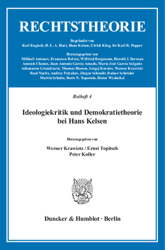 Ideologiekritik und Demokratietheorie bei Hans Kelsen Ideologiekritik und Demokratietheorie bei Hans Kelsen