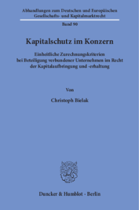 Kapitalschutz im Konzern