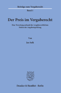 Der Preis im Vergaberecht