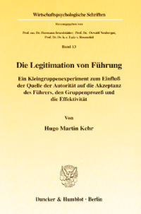 Die Legitimation von Führung