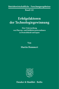 Erfolgsfaktoren der Technologiegewinnung Erfolgsfaktoren der Technologiegewinnung