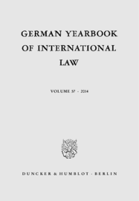 German Yearbook of International Law / Jahrbuch für Internationales Recht