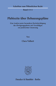 Plebiszite über Bebauungspläne Plebiszite über Bebauungspläne