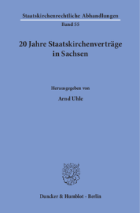 20 Jahre Staatskirchenverträge in Sachsen
