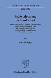 Regionalplanung im Bundesstaat