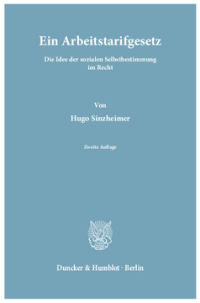 Ein Arbeitstarifgesetz