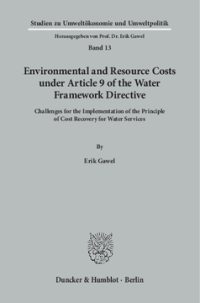 Environmental and Resource Costs under Article 9 of the Water Framework Directive