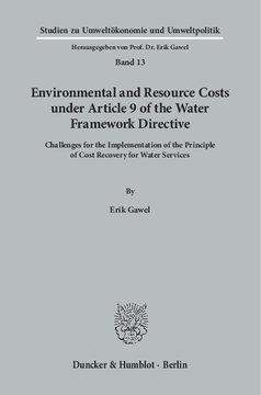 Environmental and Resource Costs under Article 9 of the Water Framework Directive