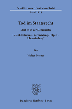 Tod im Staatsrecht Tod im Staatsrecht
