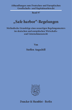 »Safe harbor«-Regelungen