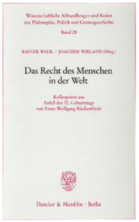 Das Recht des Menschen in der Welt