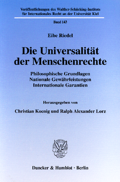 Die Universalität der Menschenrechte Die Universalität der Menschenrechte