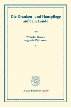 Die Kranken- und Hauspflege auf dem Lande Die Kranken- und Hauspflege auf dem Lande
