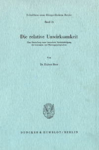 Die relative Unwirksamkeit