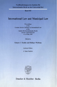 International Law and Municipal Law
