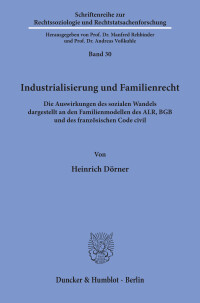 Industrialisierung und Familienrecht