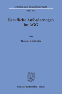 Berufliche Anforderungen im AGG