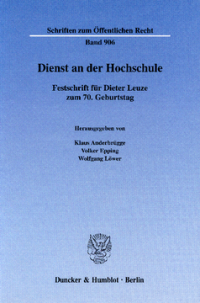 Dienst an der Hochschule