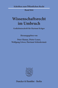 Wissenschaftsrecht im Umbruch