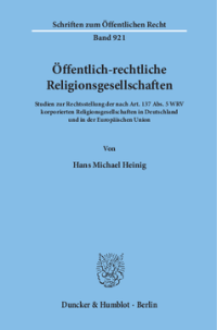 Öffentlich-rechtliche Religionsgesellschaften