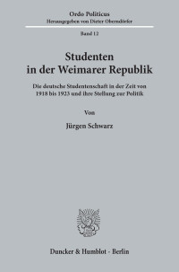 Studenten in der Weimarer Republik