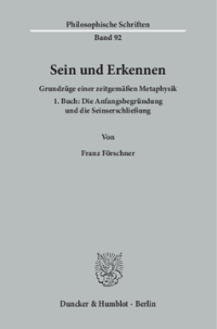 Sein und Erkennen