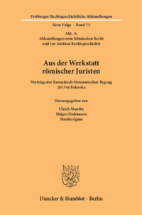 Aus der Werkstatt römischer Juristen