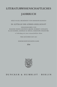 Literaturwissenschaftliches Jahrbuch