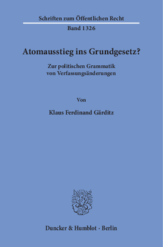 Atomausstieg ins Grundgesetz? Atomausstieg ins Grundgesetz?